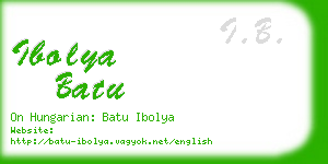 ibolya batu business card